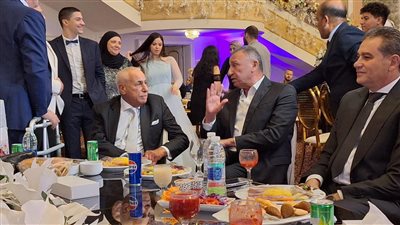 أعضاء الأهلي والزمالك إيد واحدة، أشرف قاسم يحتفل بزفاف نجله بحضور الخطيب ولبيب (صور)