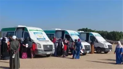 ضمن حياة كريمة، قوافل طبية مجانية بواحات الوادي الجديد 