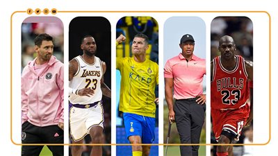 أعلى 5 رياضيين دخلا في التاريخ (إنفوجراف)