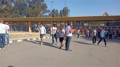 توافد جماهير الزمالك لاستاد القاهرة قبل مواجهة دريمز الغاني (صور)