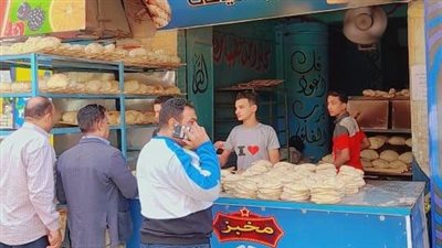 حملة مكبرة لتموين الإسماعيلية على المخابز لمتابعة الالتزام بأسعار الخبز (صور)