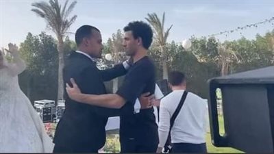 محمد أشرف روقا لاعب الزمالك يحتفل بزفافه