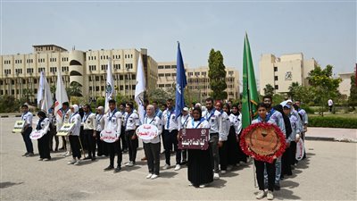 بمشاركة 500 شاب وفتاة، افتتاح مهرجان الجوالة 12 بجامعة الفيوم
