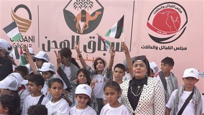 فلسطين حاضرة في مهرجان الهجن بالعريش، ووزير الرياضة يشكر أطفال غزة الحاضرين (صور)