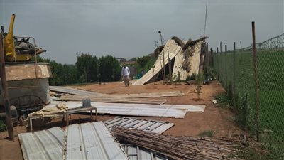 إزالة مخزن وتعديات على الأراضي الزراعية في حملة مكبرة بكرداسة