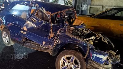 تفاصيل حادث تصادم بين 4 سيارات في جسر السويس (صور)