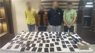  حبس 6 عناصر إجرامية بتهمة حيازة كميات من مخدرى الحشيش والهيروين