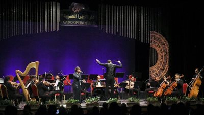 محمد شرارة بين كورساكوف وعبد الوهاب في أمسية شهرزاد بالعربي بدار الأوبرا (صور)