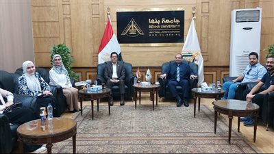 رئيس جامعة بنها يناقش خطة العمل المستقبلية لمركز إبداع مصر الرقمية كريتيفا