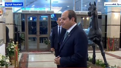 السيسي يصل مقر انطلاق البطولة العربية العسكرية للفروسية بمدينة مصر للألعاب الأولمبية 