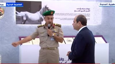  جولة تفقدية للسيسي بمعرض نادي الفروسية بمدينة مصر للألعاب الأولمبية 