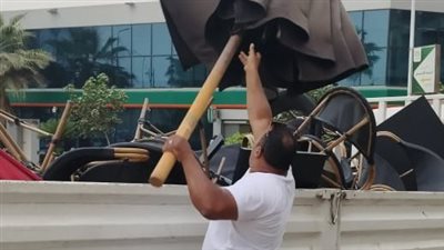 استجابة لشكاوى المواطنين، حملة لإزالة الإشغالات بالبساتين (صور)