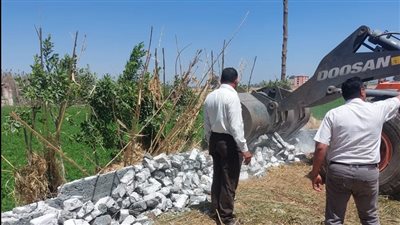 حملات للتصدي للبناء المخالف والتعديات علي أملاك الدولة لاستردادها في الدقهلية (صور) 