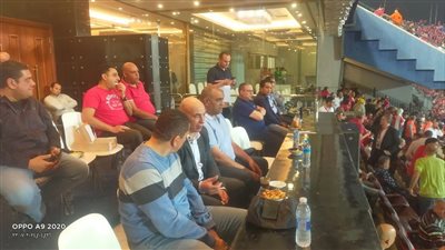 جهاز منتخب مصر بقيادة التوأم في مباراة الأهلي ومازيمبي 