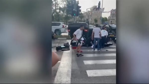 مشاهد من حادث انقلاب سيارة بن غفير، والإعلام الإسرائيلي يكشف حالته الصحية (فيديو)