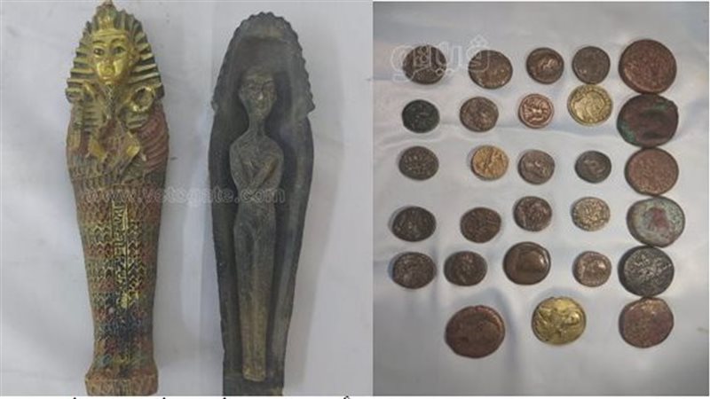 ضبط قطع أثرية 