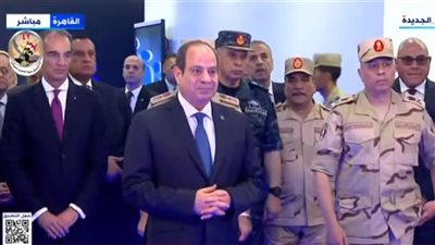 الرئيس السيسي يتفقد مركز البيانات والحوسبة السحابية الحكومية 