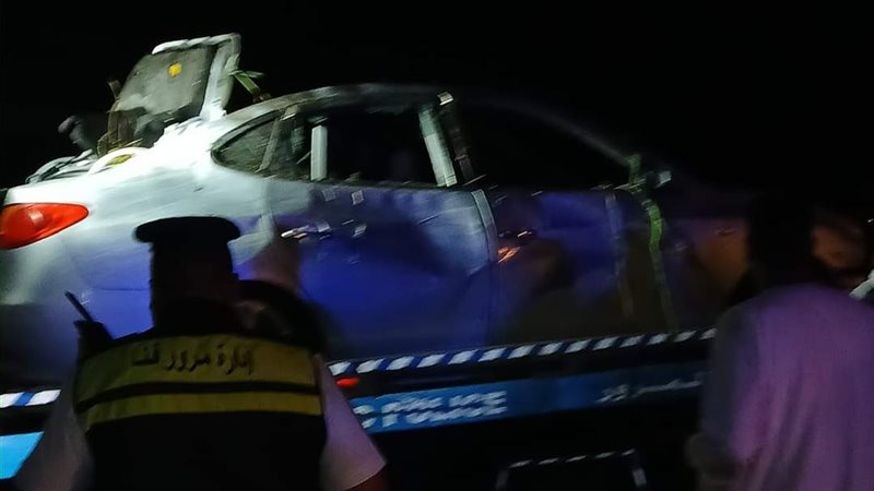 حادث سقوط سيارة عروسين