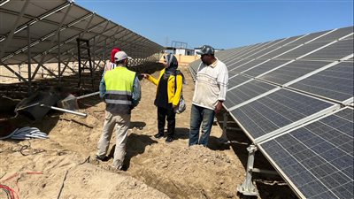 صيانة ورفع كفاءة محطة الطاقة الشمسية في جمصة بتكلفة 4 ملايين جنيه