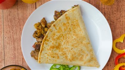 طريقة عمل كريب الشاورما، لذيذ ومميز وسهل التحضير 