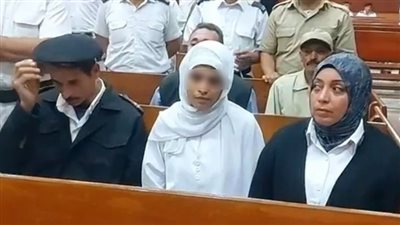 الصور الأولى لقاتلة صديقتها بطنطا أثناء صدور حكم الإعدام عليها 