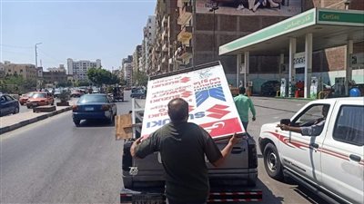 رفع 50 حالة إشغال  بحي ثان في محافظة الإسماعيلية (صور) 