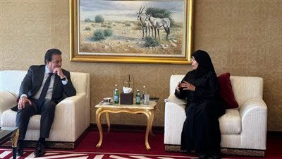 خالد عبد الغفار يناقش مع نظيرته القطرية فرص الاستثمار في المجال الصحي والسياحة العلاجية 