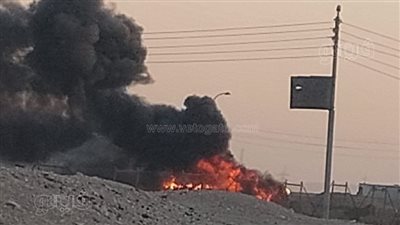 حريق هائل يلتهم كرفانات بعثة أثرية في الأقصر (صور)