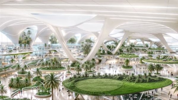 تكلفته 35 مليار دولار، حاكم دبي يكشف تصميم مبنى المسافرين الجديد بمطار آل مكتوم الدولي