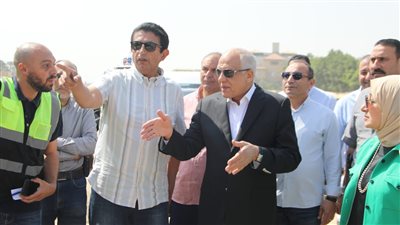 محافظ الجيزة يتابع أعمال تطوير المرحلة الثانية من محور المنصورية (صور)