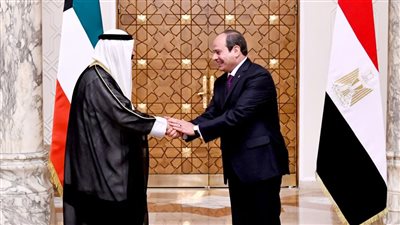 نص البيان المشترك المصري الكويتي بمناسبة زيارة أمير الكويت إلى مصر