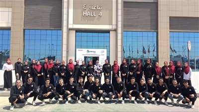 طلاب كلية الزراعة جامعة دمنهور بأروقة معرض Watrex Exbo