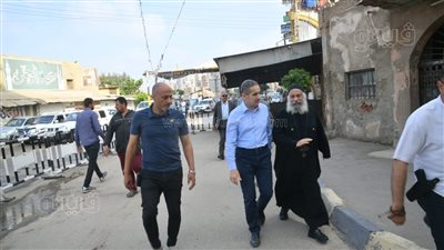 محافظ الغربية يتفقد محيط الكنائس استعدادا لعيد القيامة المجيد