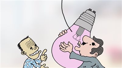 استمرار انقطاع الكهرباء في كاريكاتير فيتو