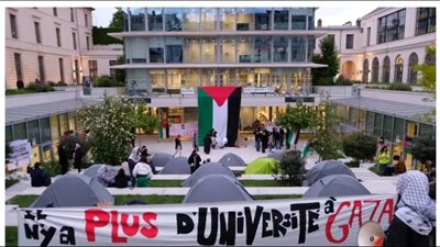 صحيفة فرنسية: التعبئة الطلابية لوقف إطلاق النار في غزة تتضاعف بباريس