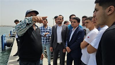طلاب هندسة المنصورة الجديدة في زيارة ميدانية لهيئة ميناء دمياط