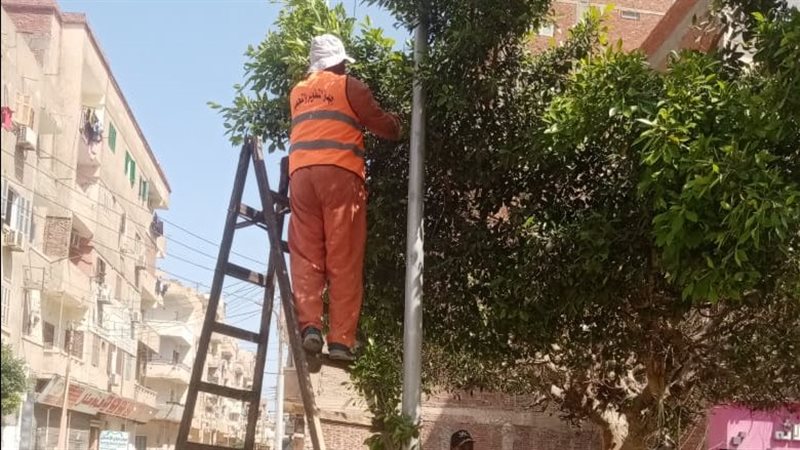 جانب من أعمال صيانة