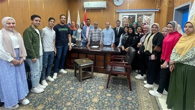 مدير مستشفيات بني سويف الجامعي يستقبل طلاب برنامج علم النفس الإكلينيكي