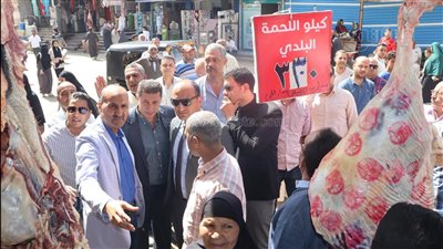 سكرتير بني سويف يتابع تنفيذ مبادرة تخفيض أسعار اللحوم بإهناسيا