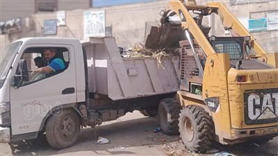 رفع أطنان من المخلفات وصيانة أعمدة الإنارة في كفر الشيخ 