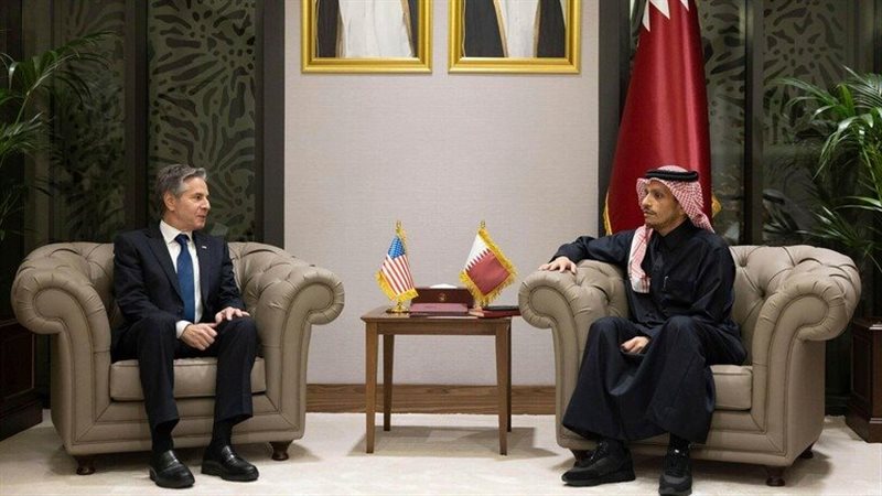 بلينكن ونظيره القطري