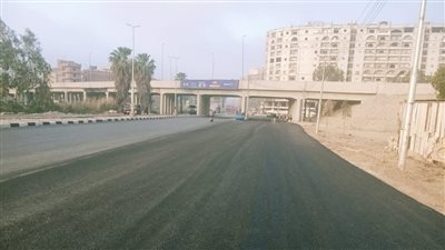 محافظ الغربية يتابع أعمال الرصف بطريق 