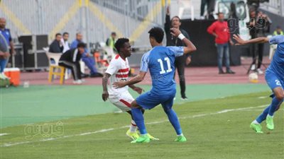 سموحة يتقدم على الزمالك بهدف بعد مرور 65 دقيقة (صور)