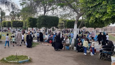 إقبال كثيف على الملاهي في الغربية للاحتفال بشم النسيم (بث مباشر)