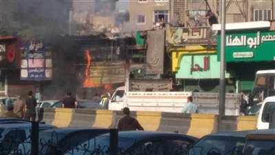 ماس كهربائي وراء حريق مطعم شهير بالشيخ زايد 