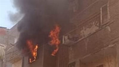 النيرات التهمت كل شيء، السيطرة على حريق في منزل بطنطا