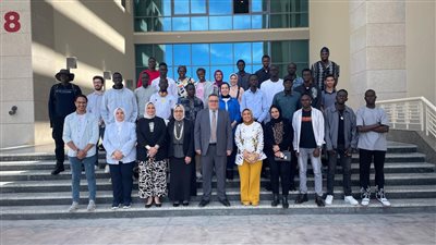 مكتبة الإسكندرية تنظم زيارة ميدانية للطلاب الأفارقة إلى جامعة العلمين الدولية 