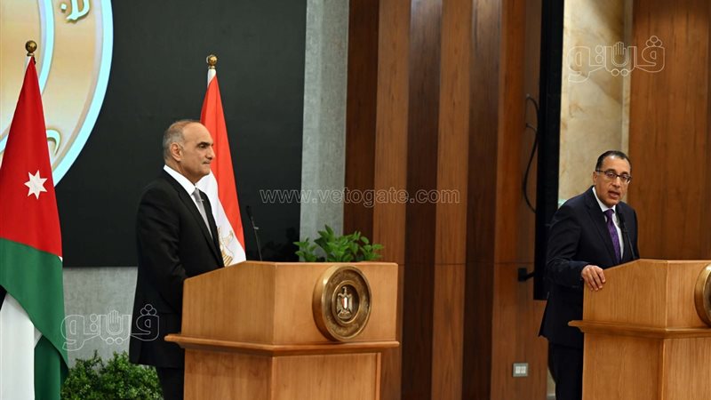 رئيسا وزراء مصر والأردن،
