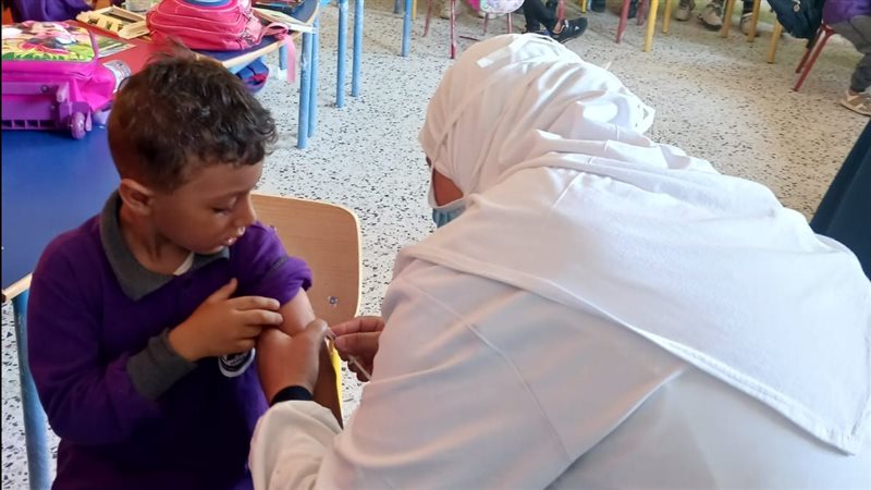 جانب من التطعيم،