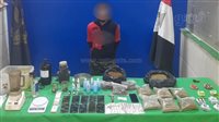 ضبط عنصر إجرامى يدير مصنع مخدر الإستروكس بمدينة بدر 